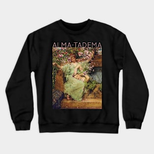 Lawrence Alma-Tadema - In a Rose Garden Crewneck Sweatshirt